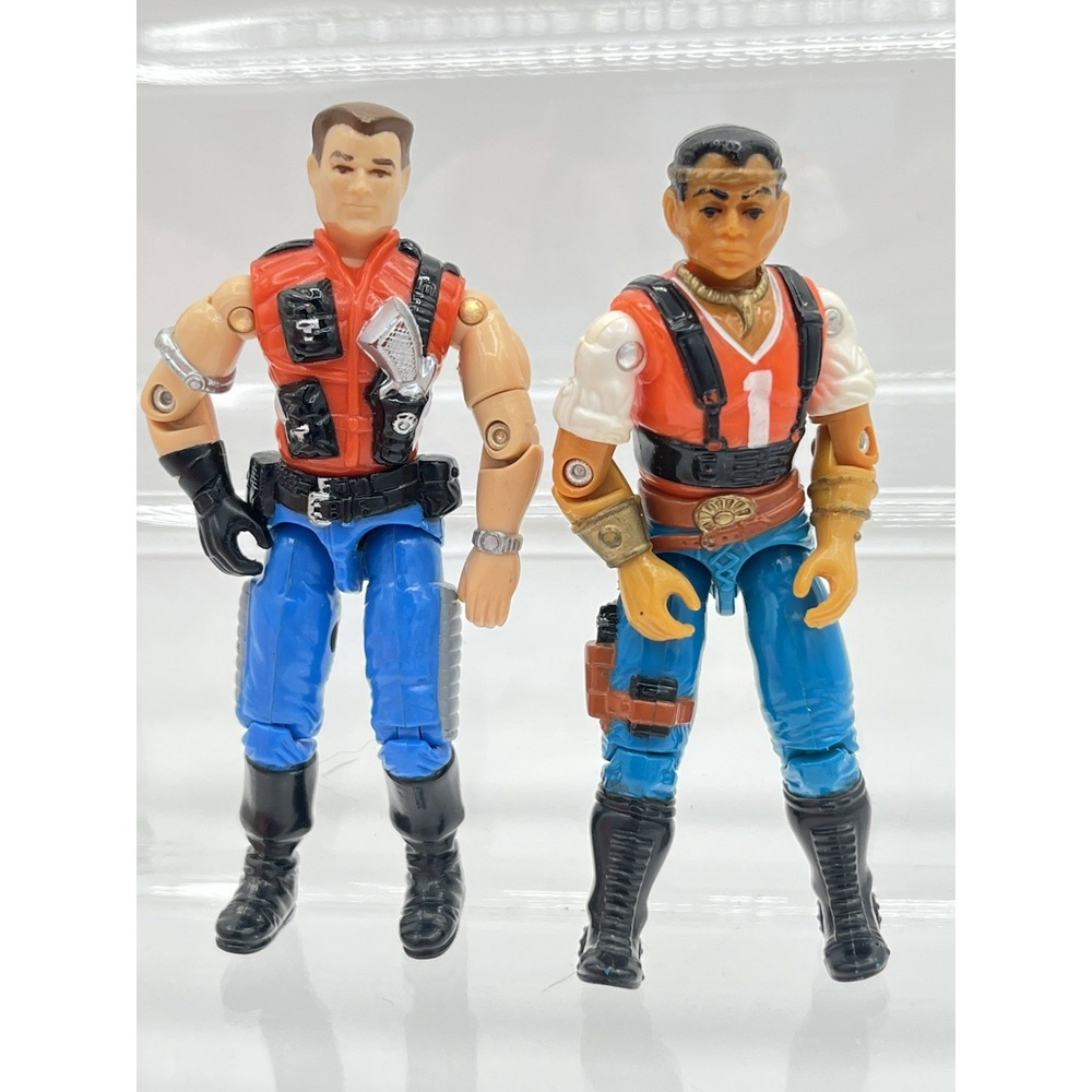 Vintage GI Joe 1987 Sgt. Slaughter's Renegades Arah MERCER RED DOG lot of 2